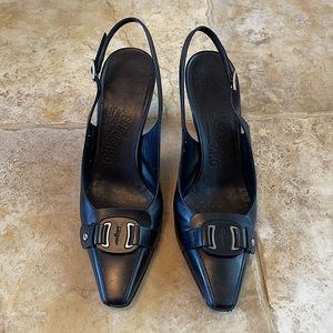 Salvatore Ferragamo CERISE black 7AA sling-back